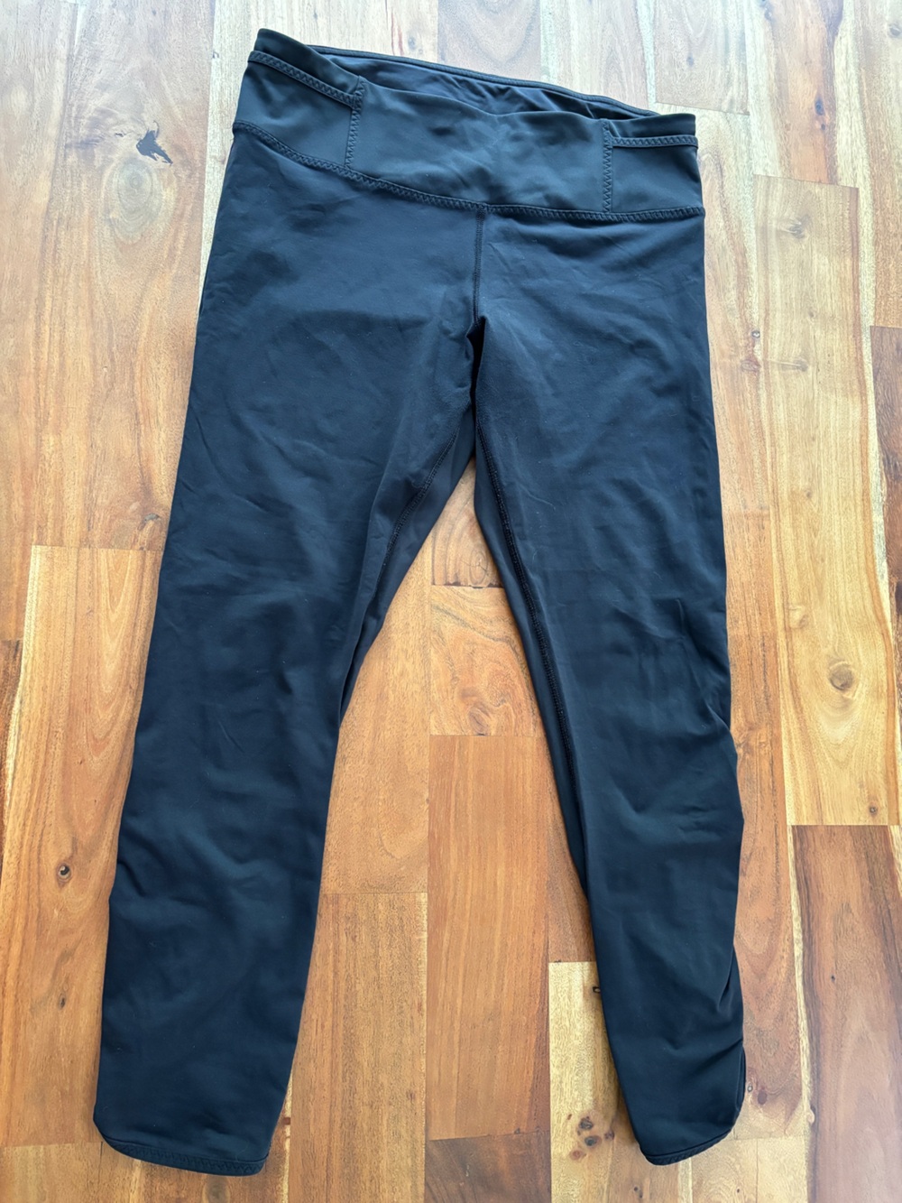 Lululemon Ruched Hem Leggings Black - Size 10